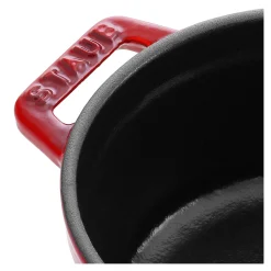 Mini Cocotte 10 cm, Rond(e), Cerise, Fonte