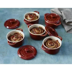 Mini Cocotte 10 cm, Rond(e), Cuivre antique, Céramique