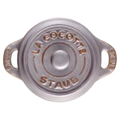 Mini Cocotte 10 cm, Rond(e), Gris antique, Céramique