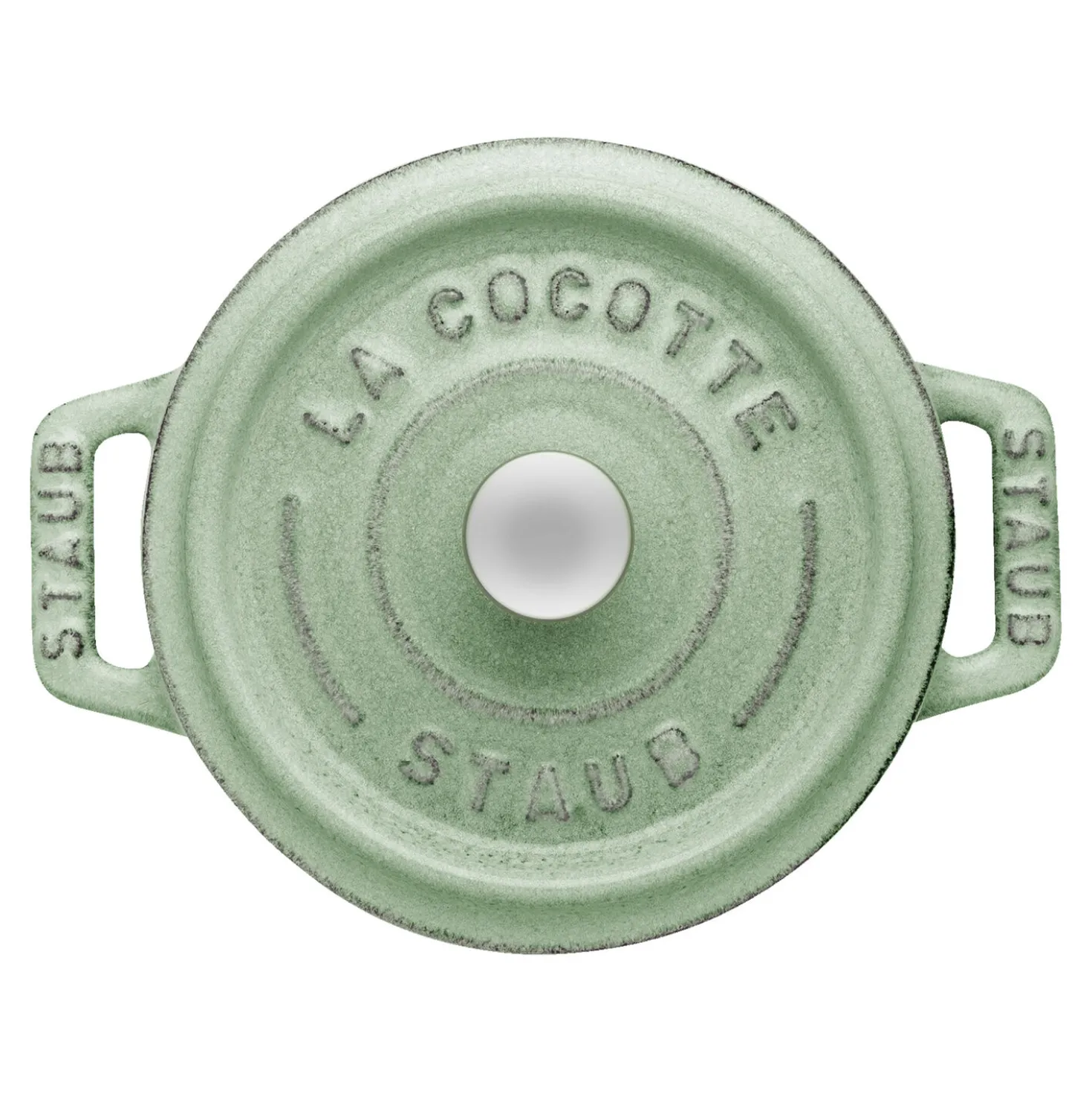 Mini Cocotte 10 cm, Rond(e), Sauge, Fonte