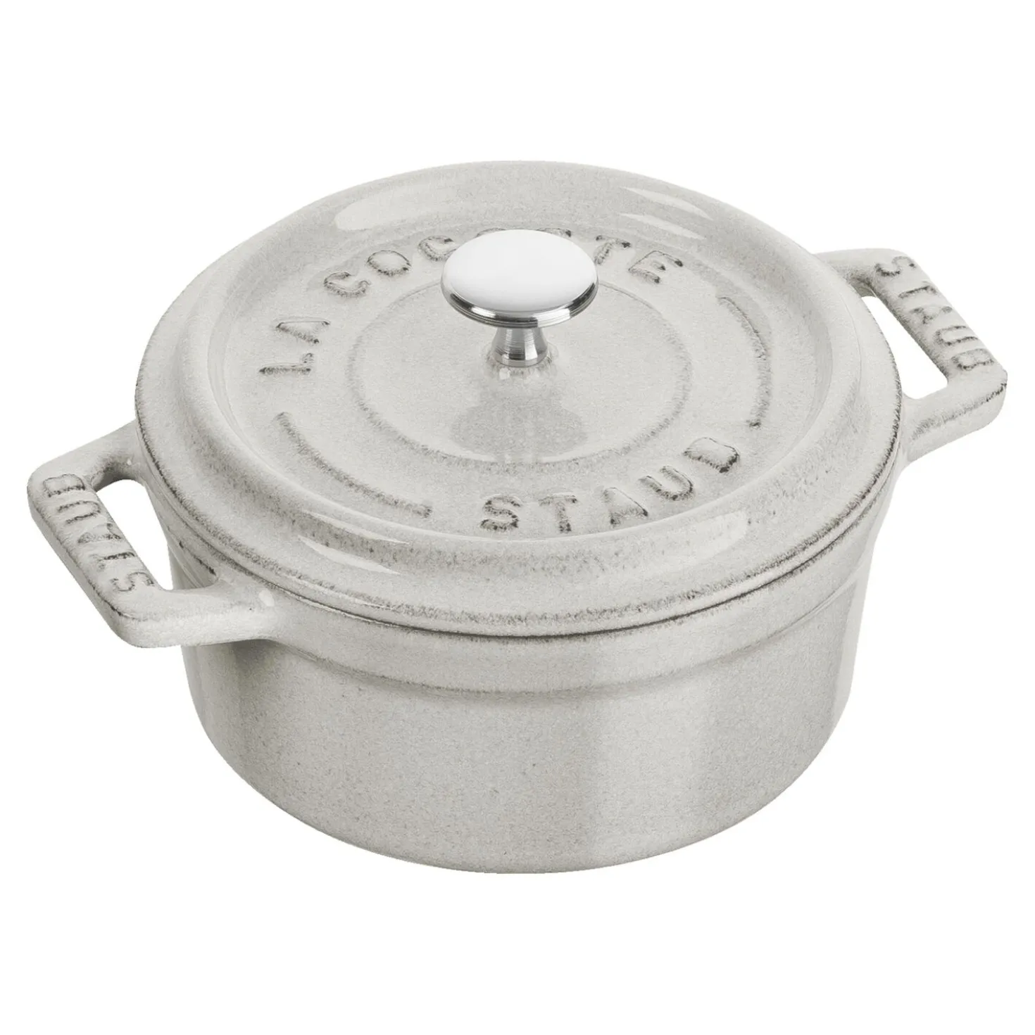 Mini Cocotte 10 cm, Rond(e), Truffe blanche, Fonte