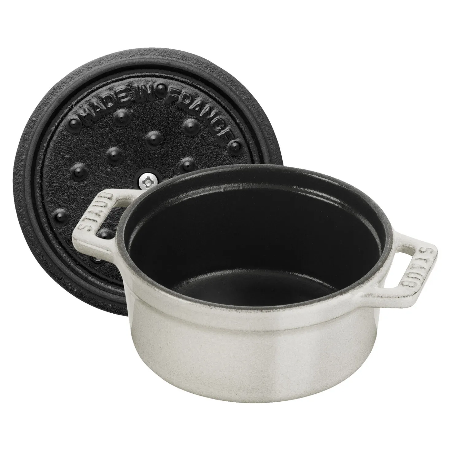 Mini Cocotte 10 cm, Rond(e), Truffe blanche, Fonte