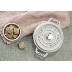 Mini Cocotte 10 cm, Rond(e), Truffe blanche, Fonte