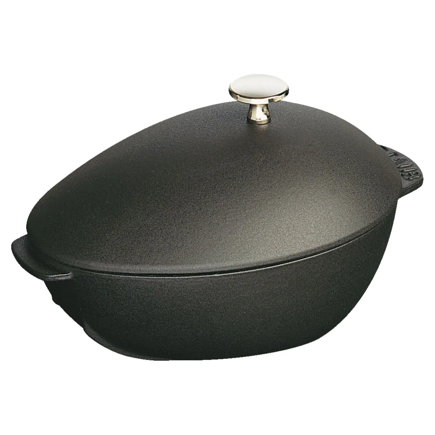 Moulière 25 cm, Fonte, Noir mat