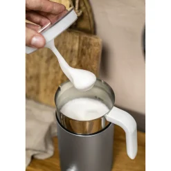 Mousseur à lait, 400 ml, Argent
