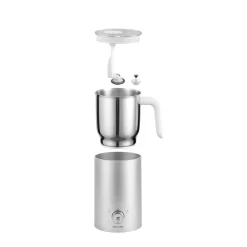 Mousseur à lait, 400 ml, Argent