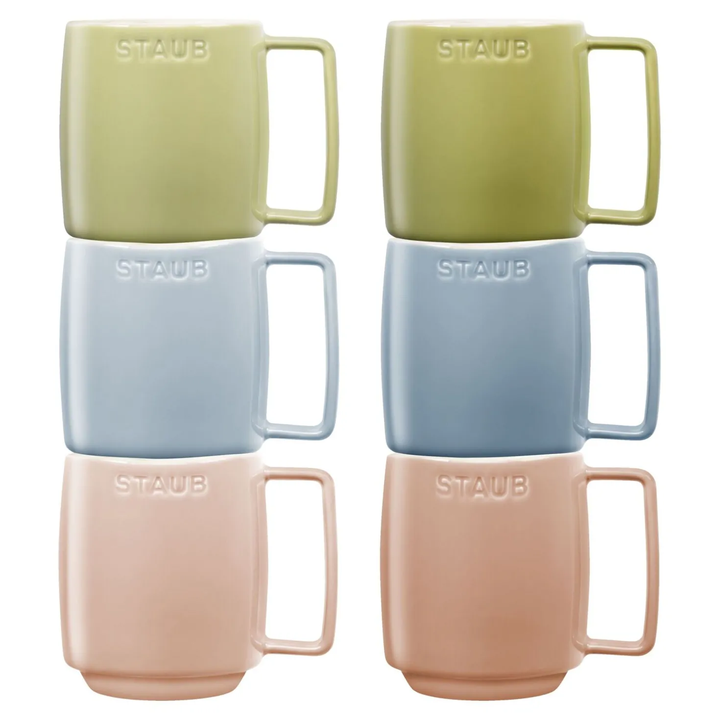 Mugs macaron 350 ml / 6-pcs