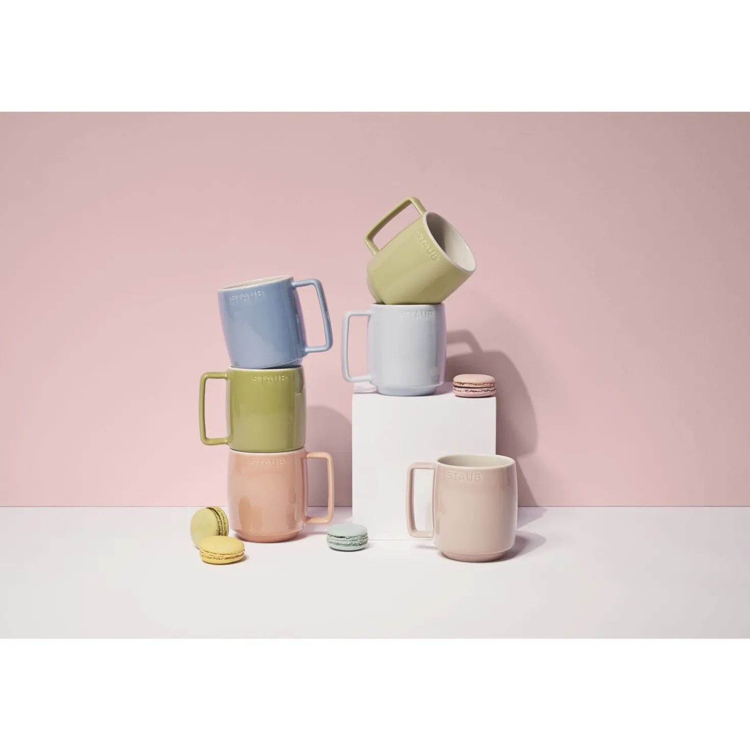 Mugs macaron 350 ml / 6-pcs