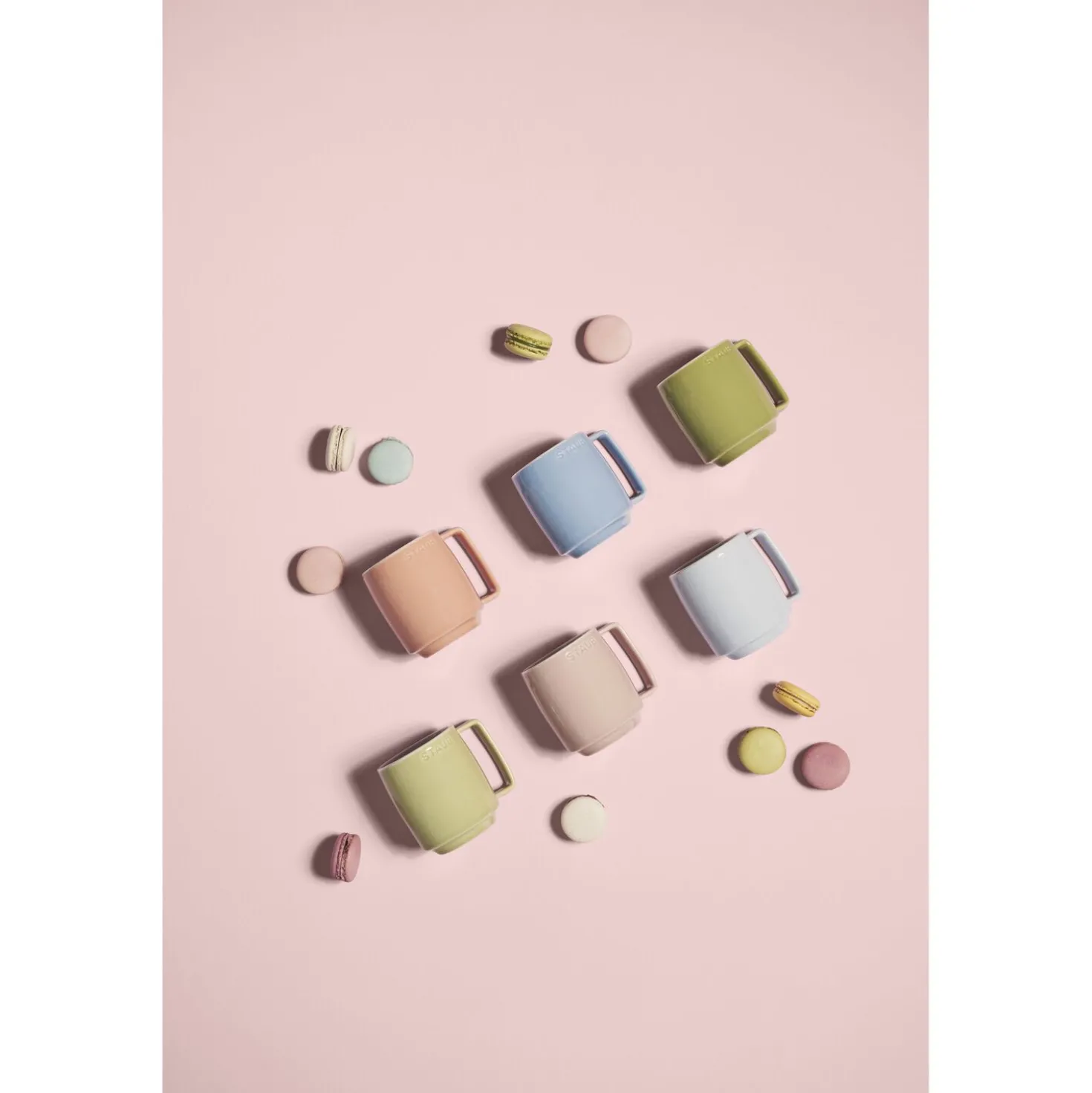 Mugs macaron 350 ml / 6-pcs