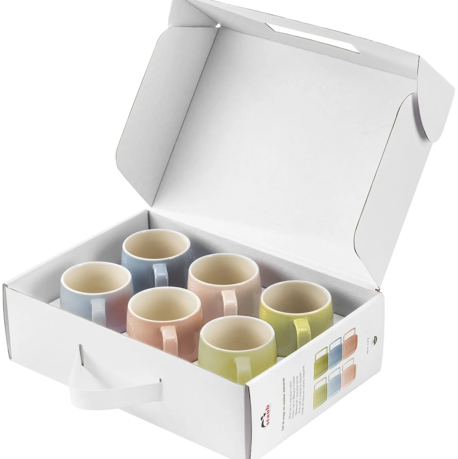 Mugs macaron 350 ml / 6-pcs