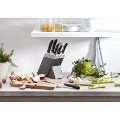 7-pcs, Bloc de couteaux, Anthracite