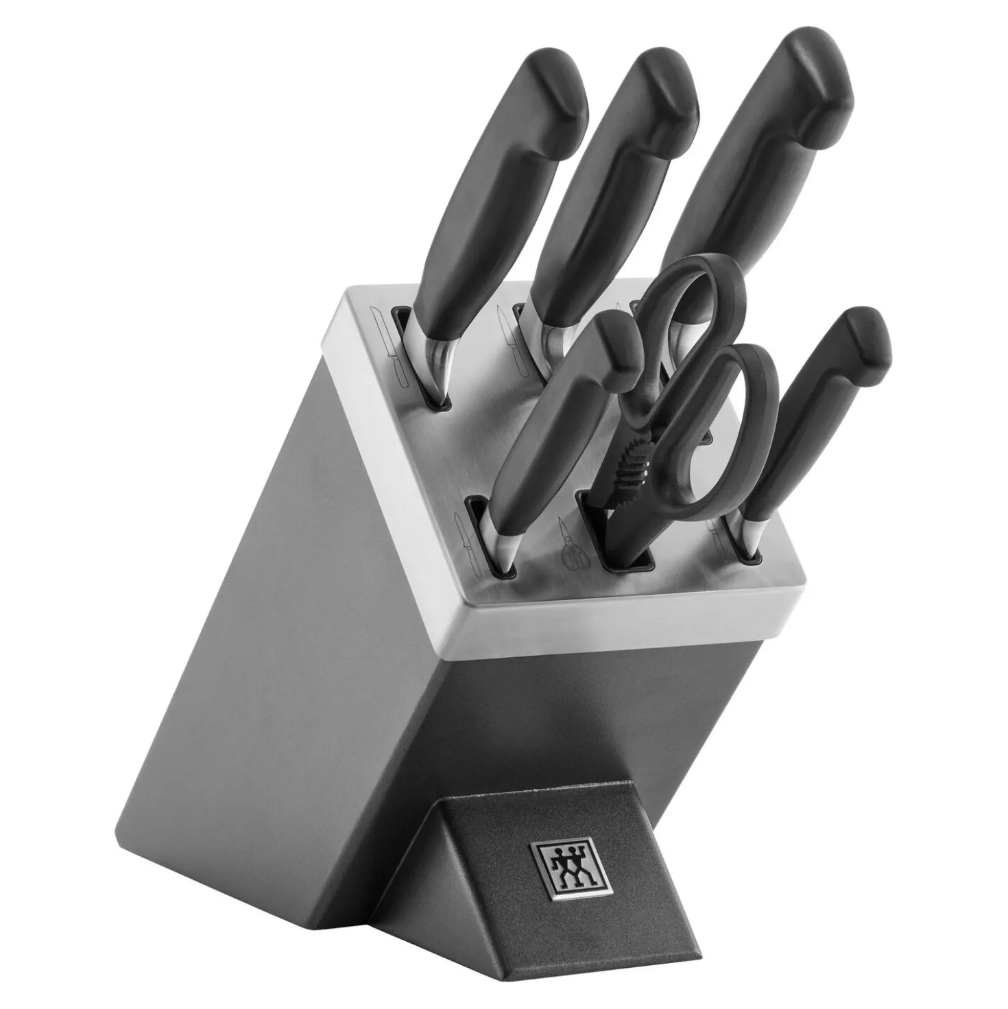 7-pcs, Bloc de couteaux, Anthracite