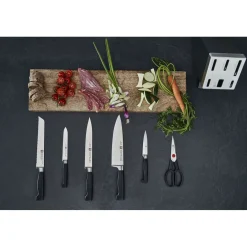 7-pcs, Bloc de couteaux, Anthracite