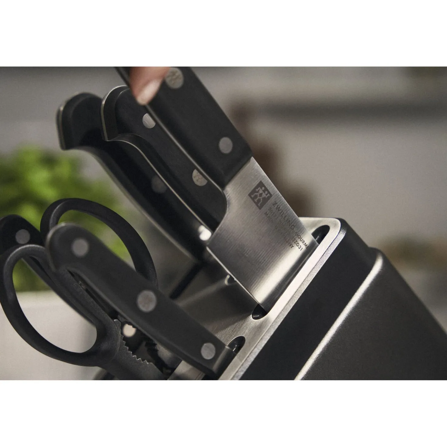 7-pcs, Bloc de couteaux, Anthracite
