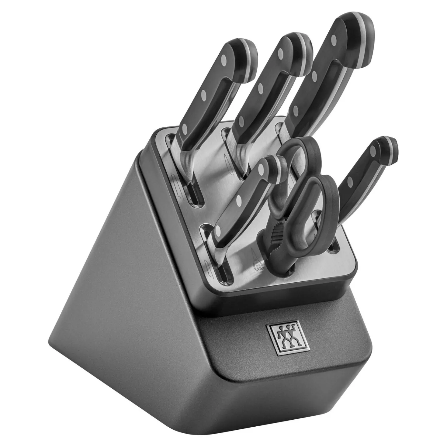 7-pcs, Bloc de couteaux, Anthracite