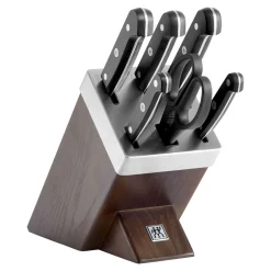 7-pcs, Bloc de couteaux, Brun
