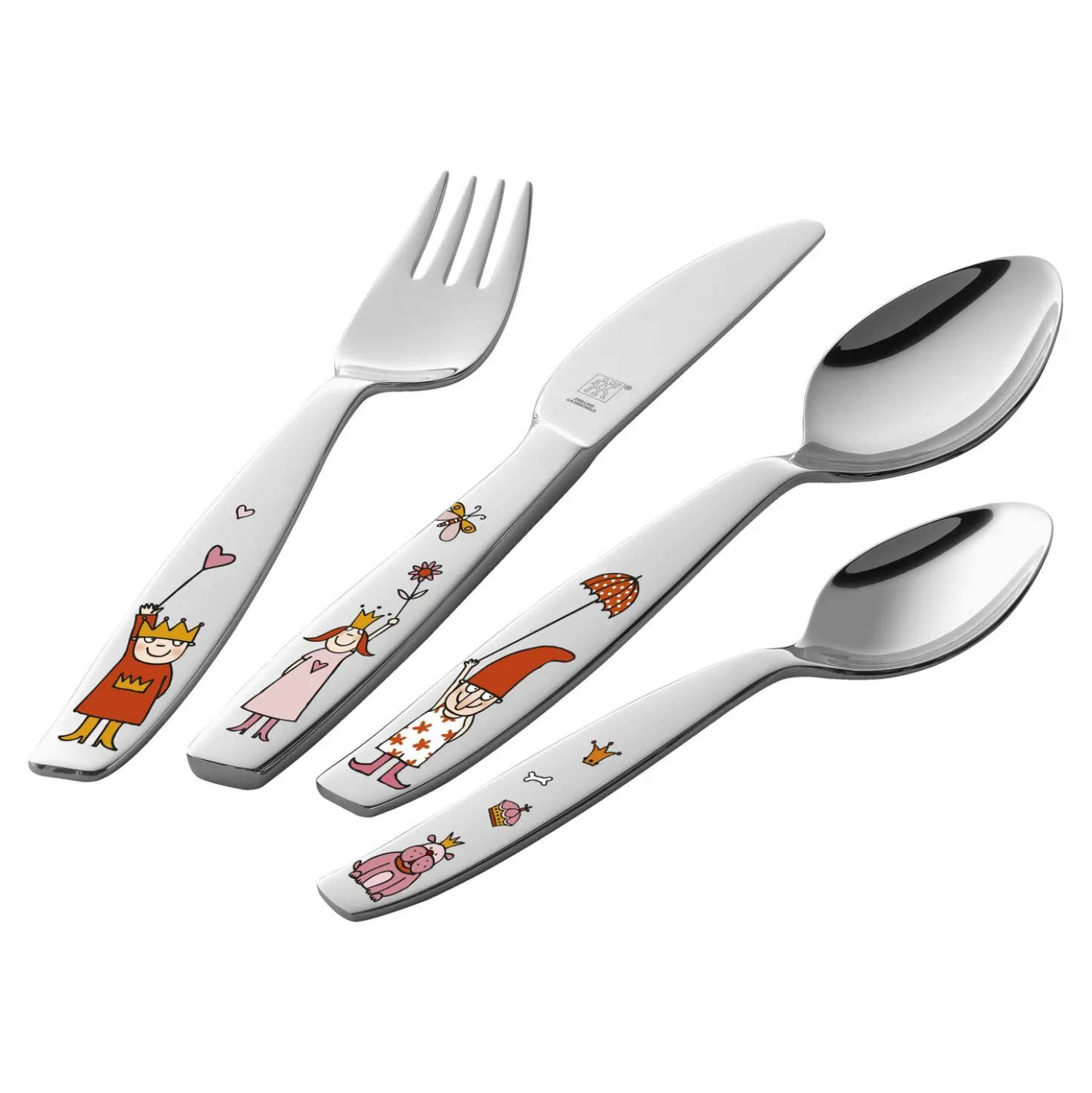 4-pcs, Couverts pour enfants, Argent