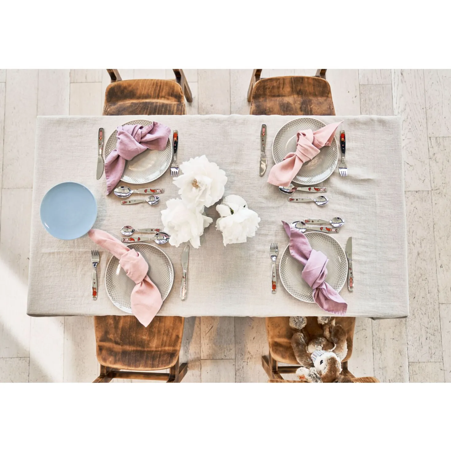 4-pcs, Couverts pour enfants, Argent