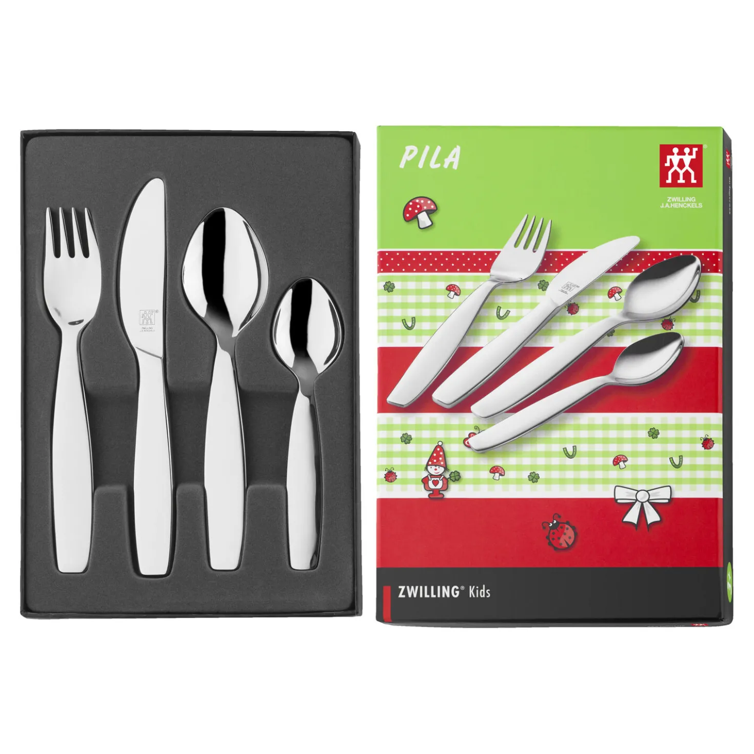4-pcs, Couverts pour enfants, Argent