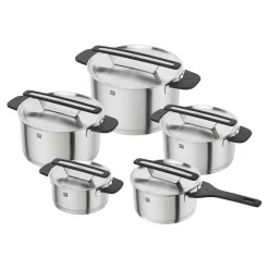 5-pcs, Set de casseroles, Argent