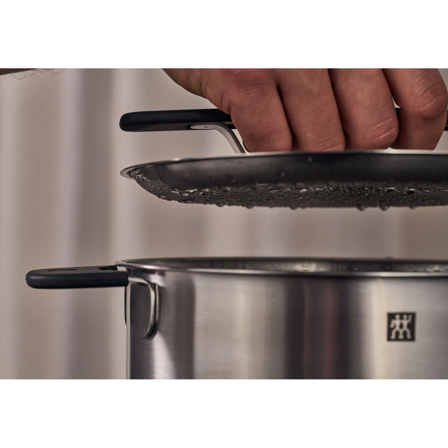 5-pcs, Set de casseroles, Argent