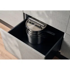 5-pcs, Set de casseroles, Argent