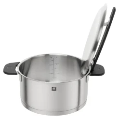 5-pcs, Set de casseroles, Argent