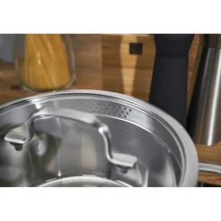 4-pcs, Set de casseroles, Argent