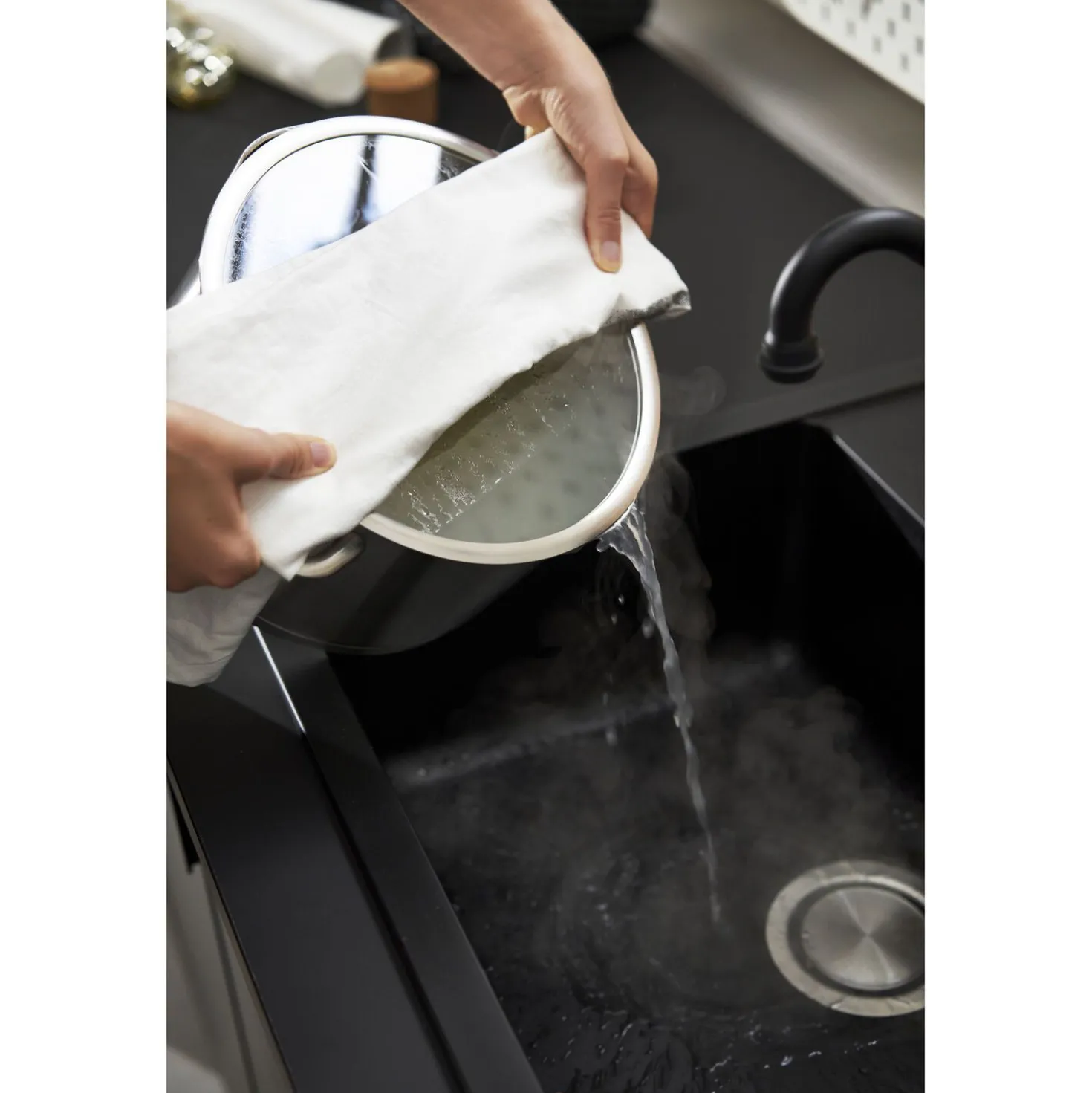 4-pcs, Set de casseroles, Argent