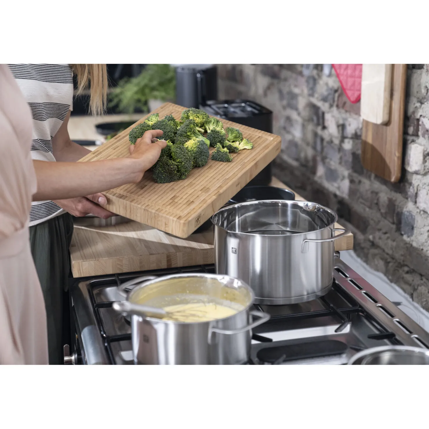 5-pcs, Set de casseroles, Argent