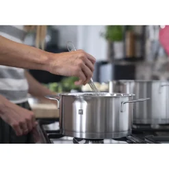 5-pcs, Set de casseroles, Argent
