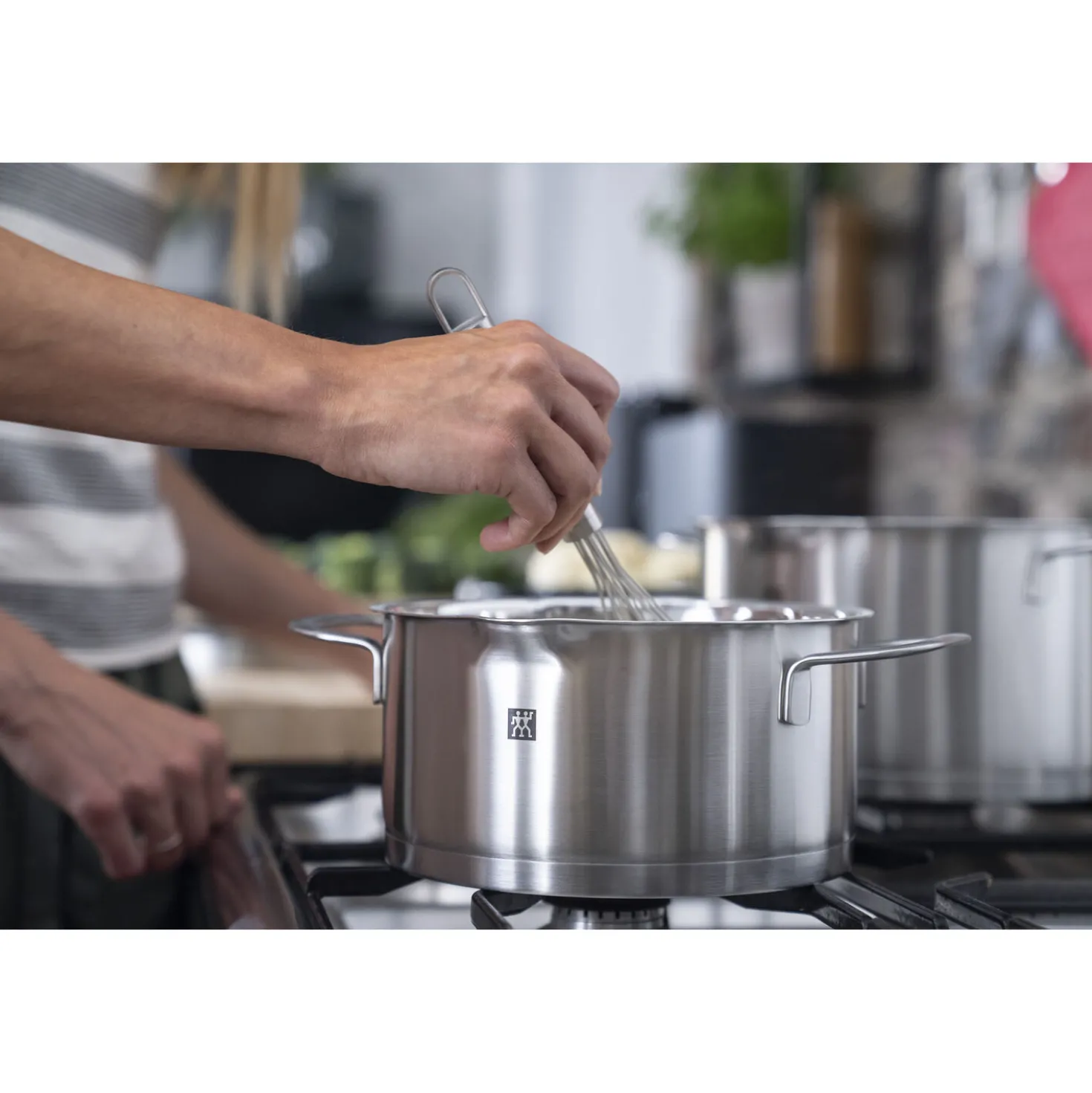 5-pcs, Set de casseroles, Argent