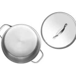 5-pcs, Set de casseroles, Argent