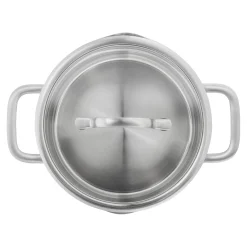 3-pcs, Set de casseroles, Argent
