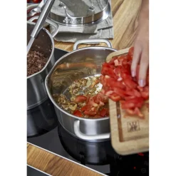 3-pcs, Set de casseroles, Argent