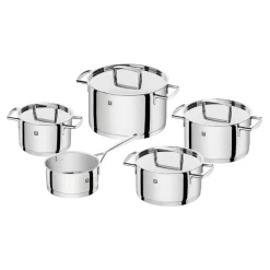 5-pcs, Set de casseroles, Argent