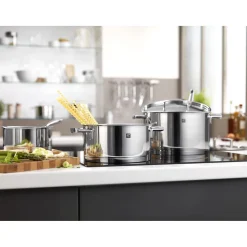 5-pcs, Set de casseroles, Argent