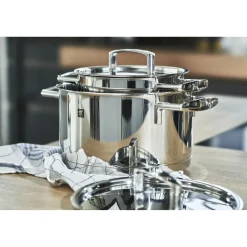 5-pcs, Set de casseroles, Argent
