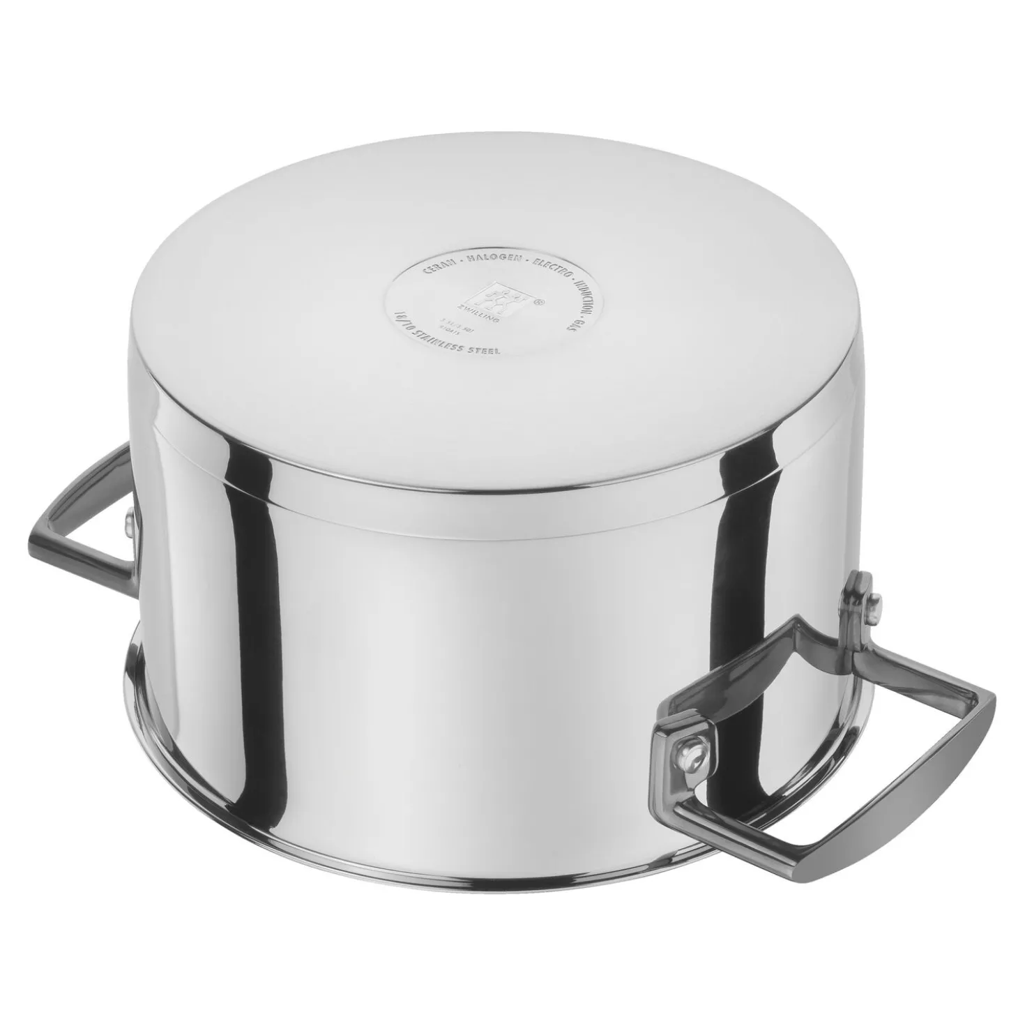 5-pcs, Set de casseroles, Noir mat