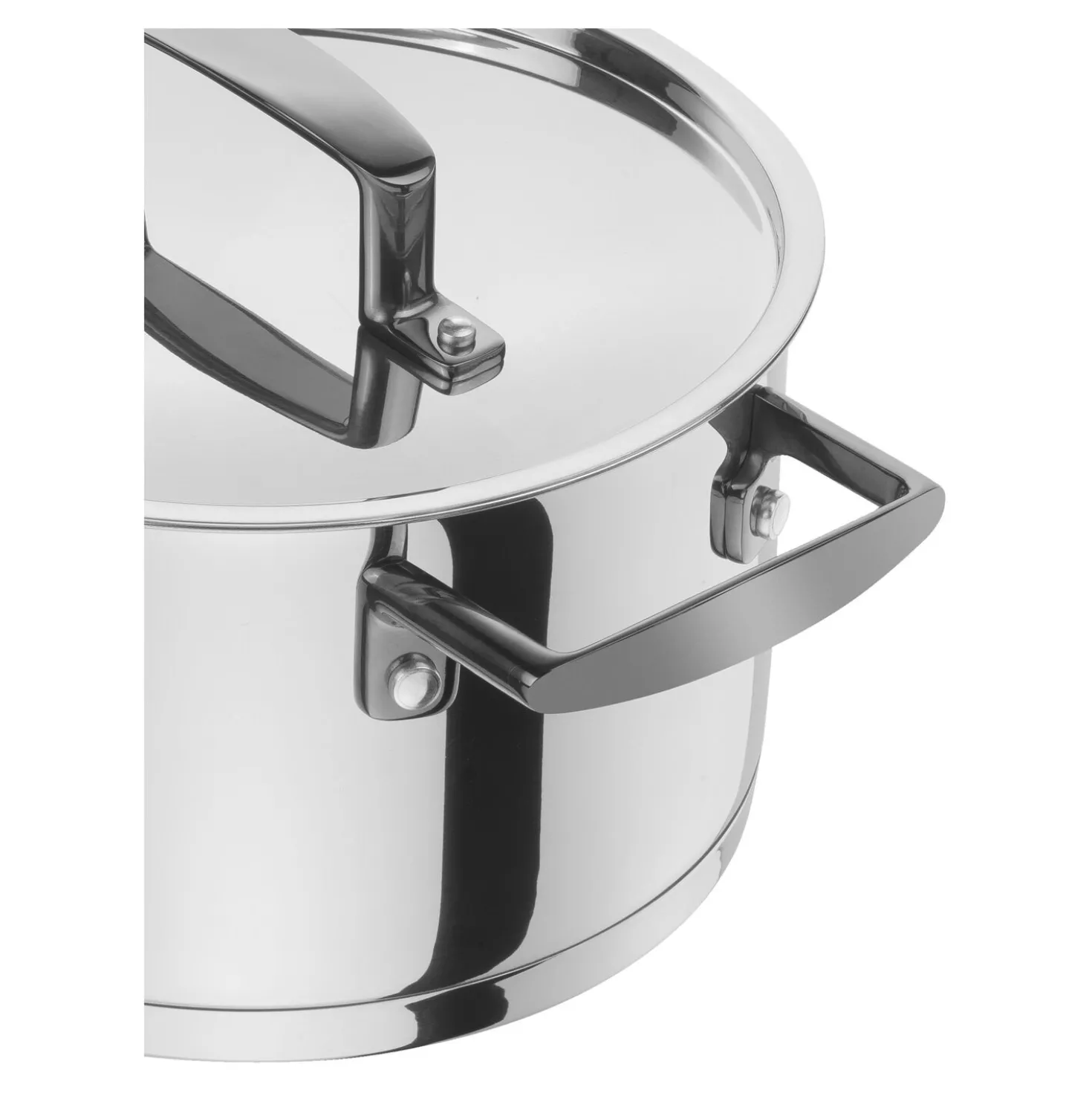 5-pcs, Set de casseroles, Noir mat