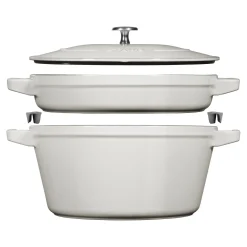 2-pcs, Set empilable, Truffe blanche