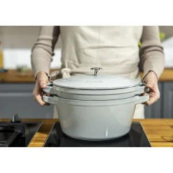 2-pcs, Set empilable, Truffe blanche