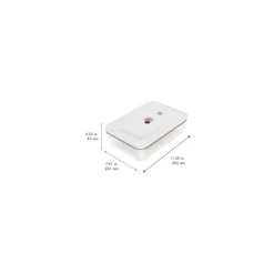 Plat sous vide, Verre, Rouge