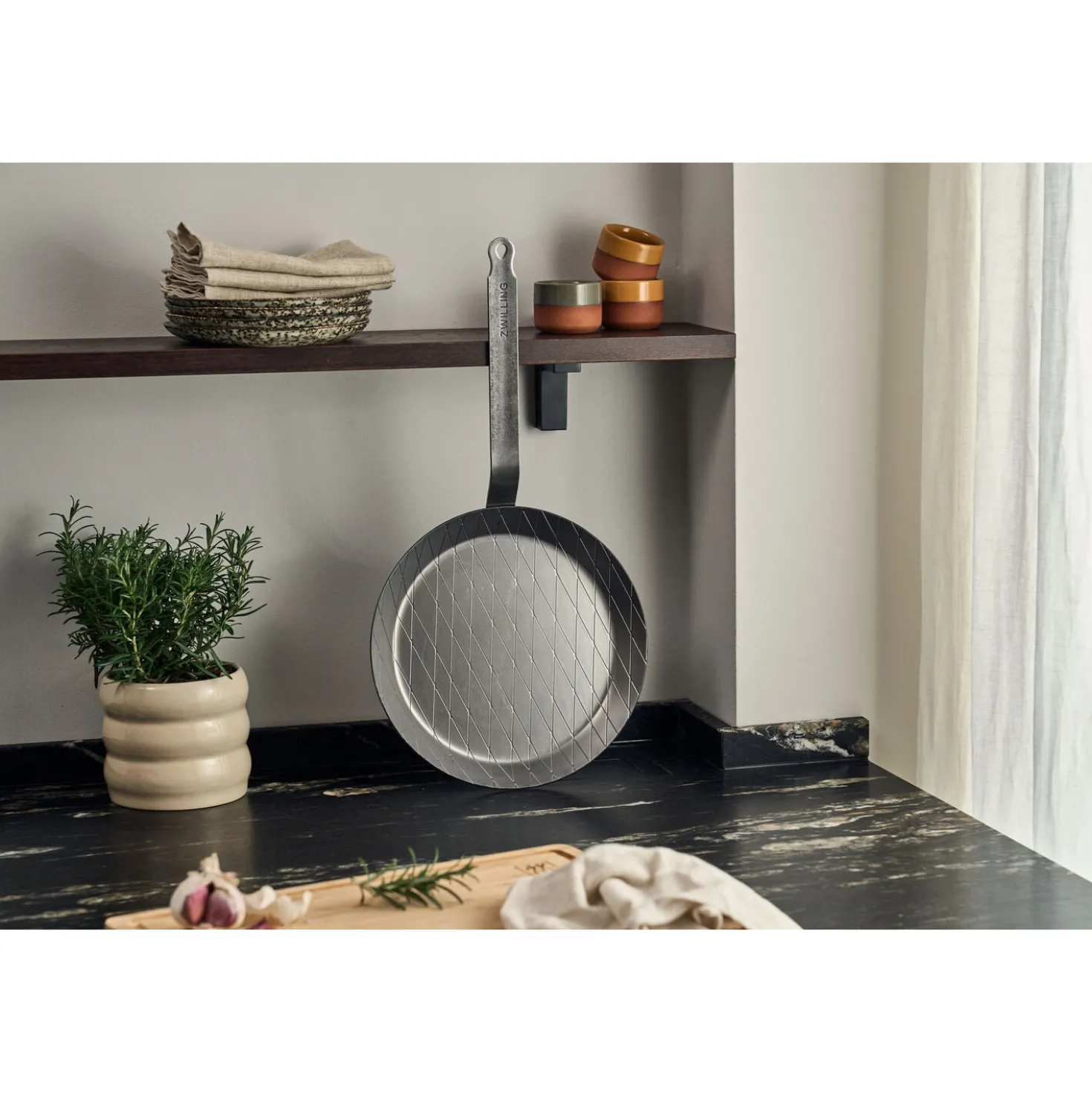 Poêle 24 cm, Acier au carbone