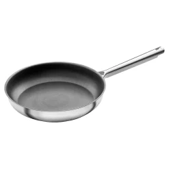 Poêle 24 cm, Acier inoxydable, Noir argenté