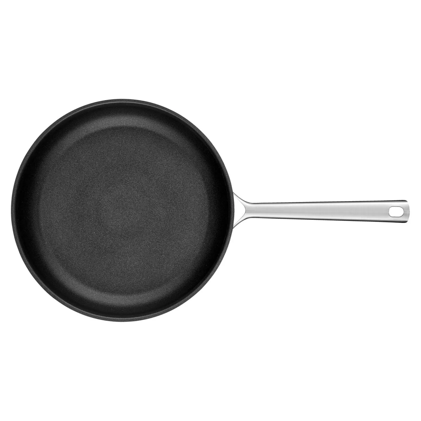 Poêle 24 cm, Acier inoxydable, Noir argenté