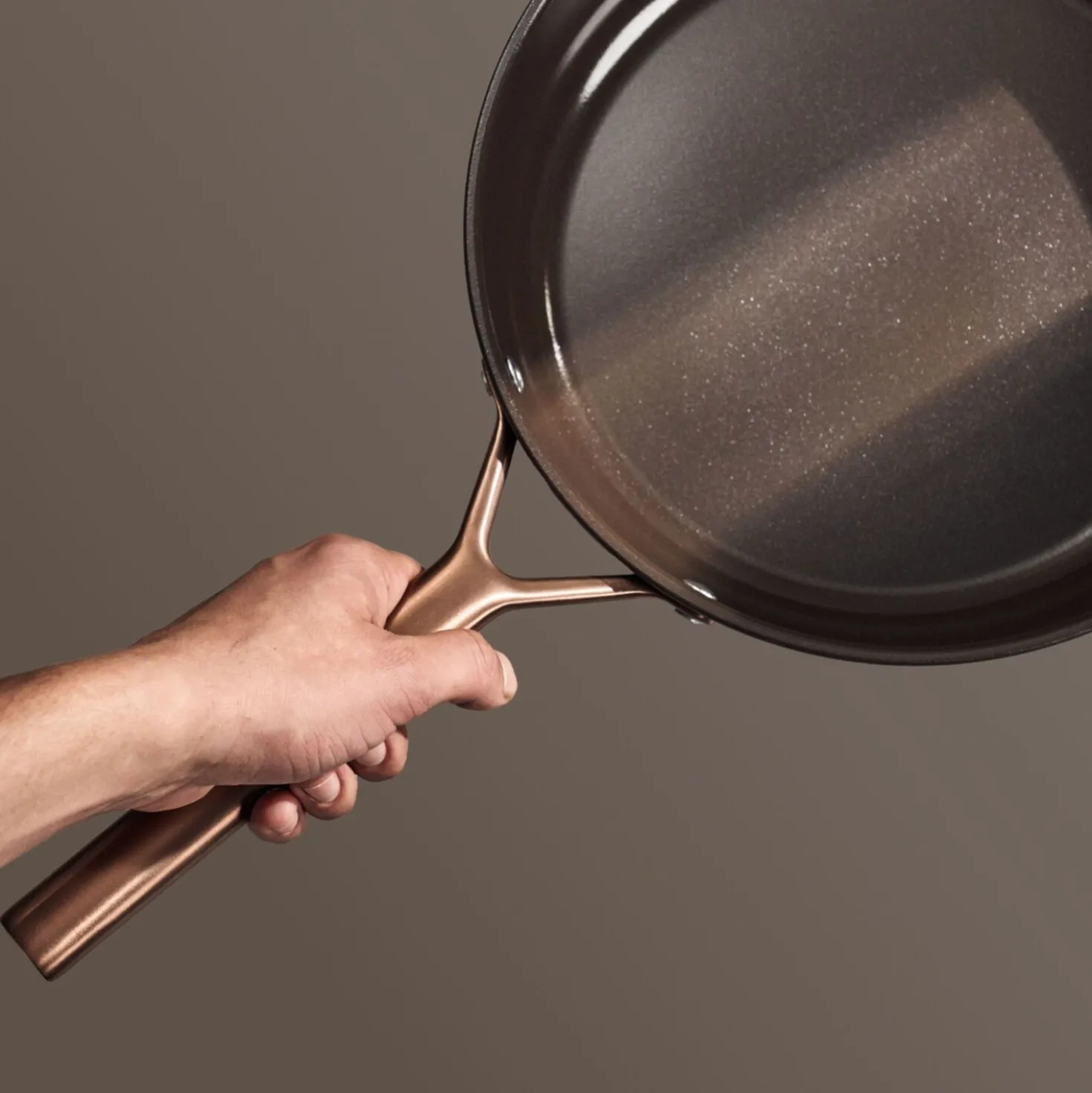 Poêle 28 cm, Aluminium, Brun