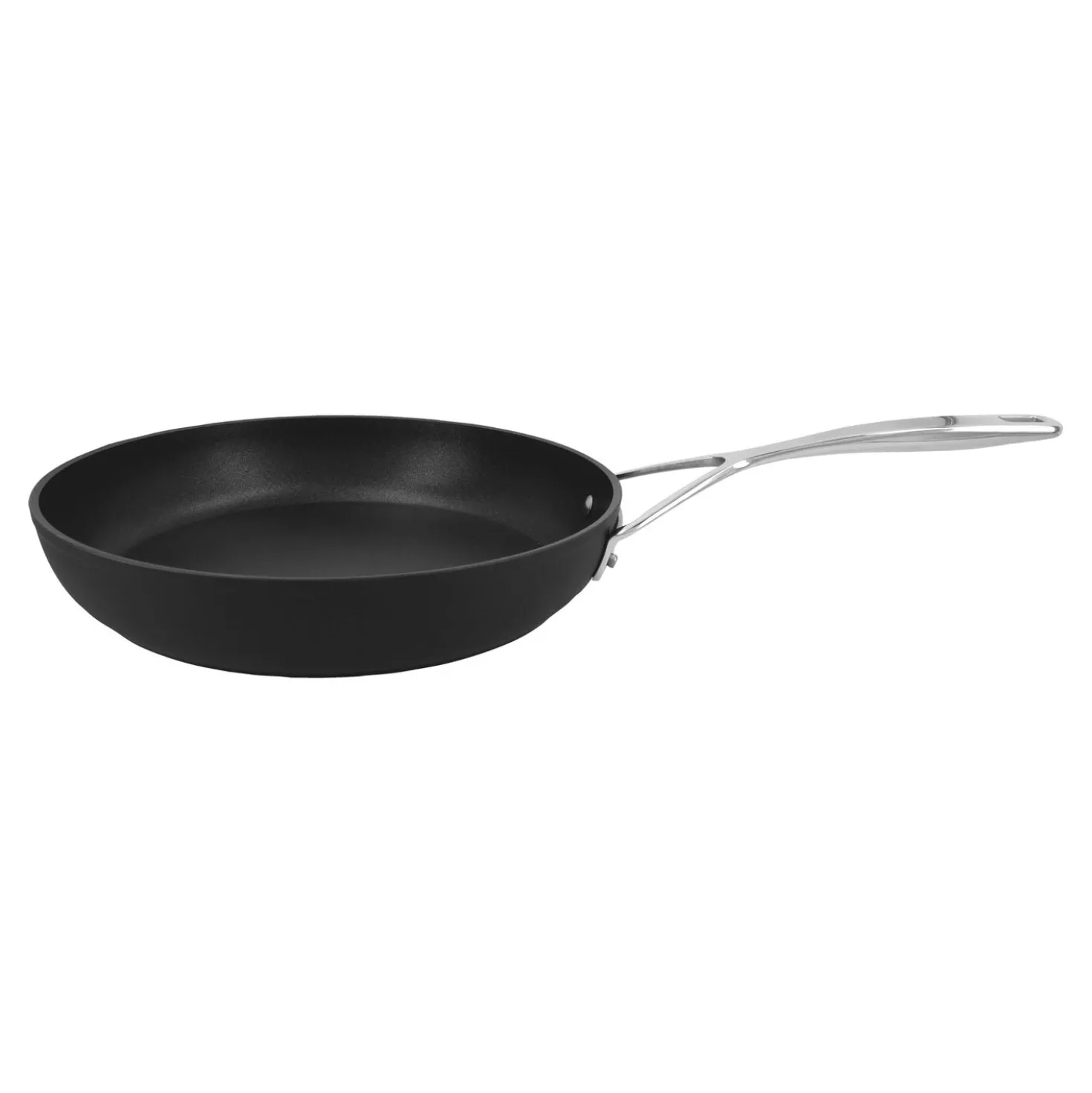 Poêle 28 cm, Aluminium, Noir argenté
