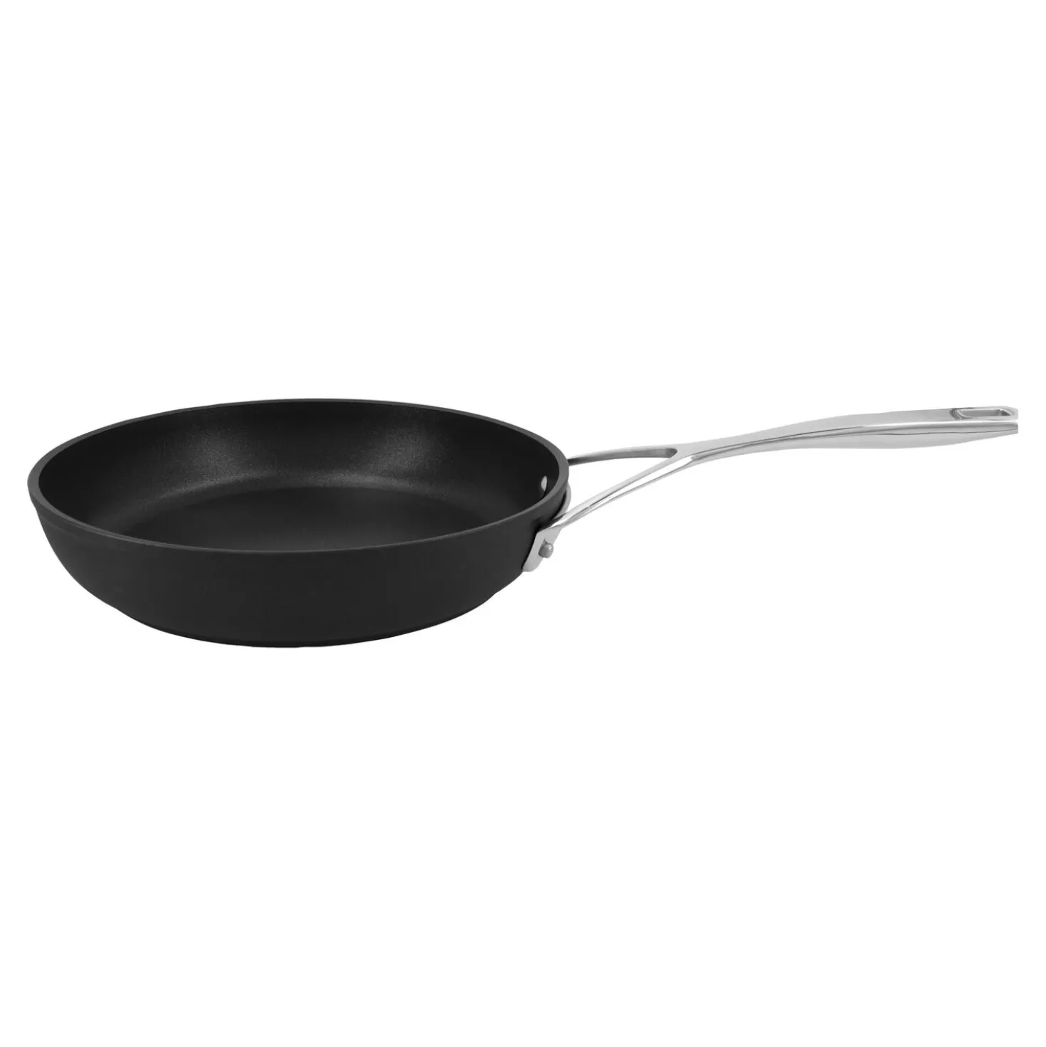 Poêle 24 cm, Aluminium, Noir argenté