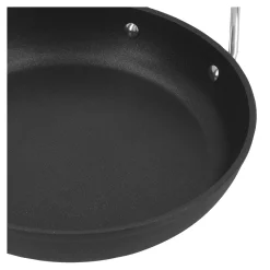 Poêle 24 cm, Aluminium, Noir argenté